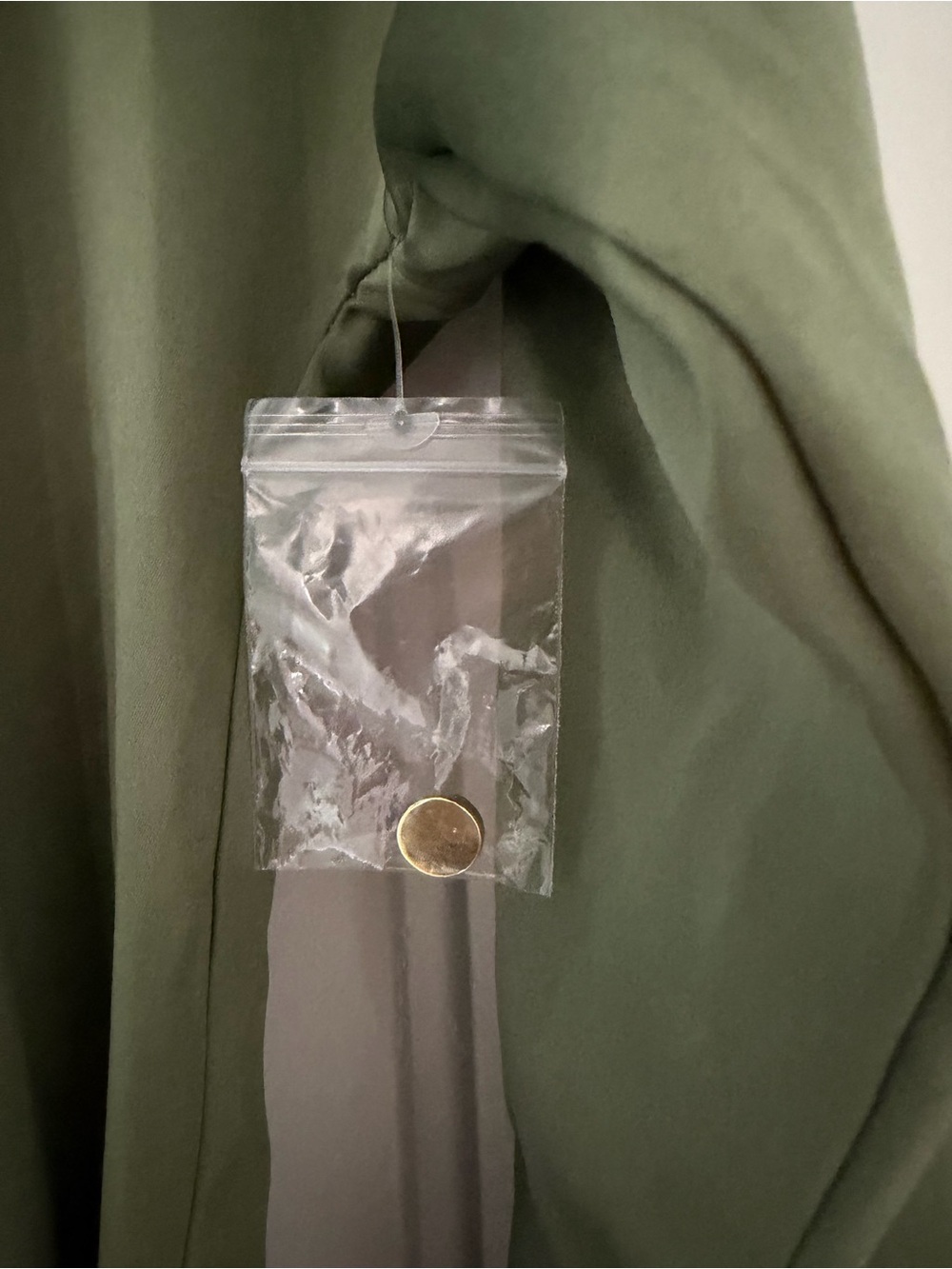 French Connection Olive Green Belted Shirt Midi Dress - Picture 3 of 5
